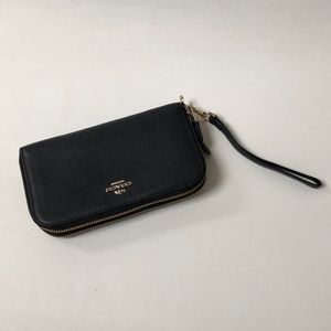 Coach black wristlet